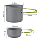 Набор туристической посуды Cooking Set DS-101 (посуда + горелка)