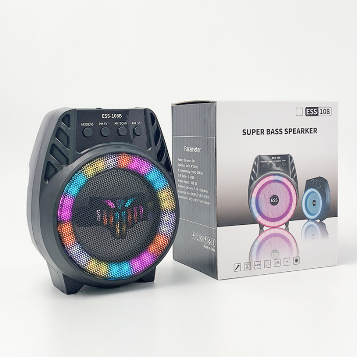 Портативна акустика ESS-108B з USB, SD, FM, Bluetooth