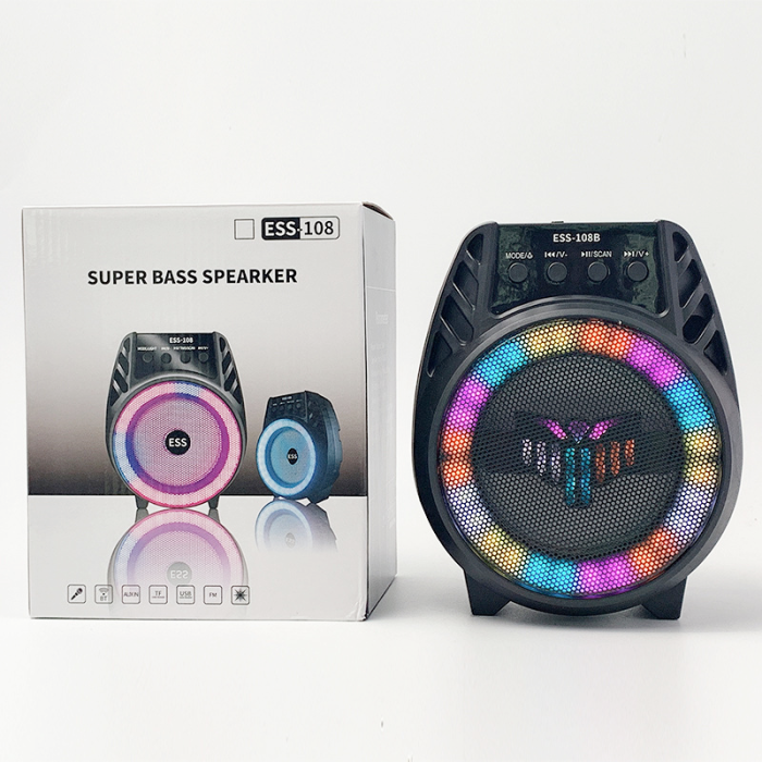 Портативна акустика ESS-108B з USB, SD, FM, Bluetooth