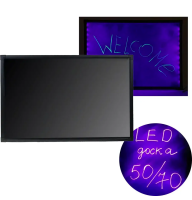 Світлодіодна дошка для малювання FLUORECENT BOARD 50*70 з фломастером та серветкою