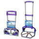 Портативная складная тележка Folding Hand Truck алюминиевая (фиолетовая) на колесиках до 80 кг