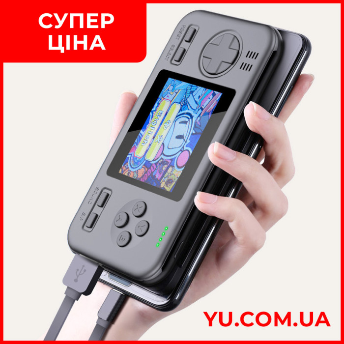 Ретро ігрова приставка + Power Bank 2в1 SUP G-416 8000 мАг 416 ігор