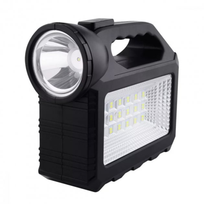 Багатофункціональний LED ліхтар GD-101 із сонячною панеллю, 3 лампочки, powerbank