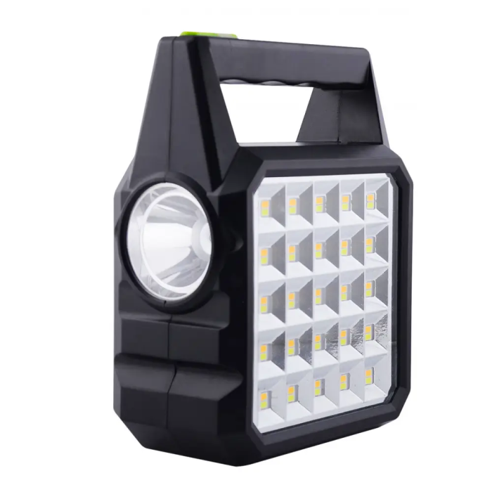 Многофункциональный LED фонарь GD105 с солнечной панелью, 3 лампочки, powerbank