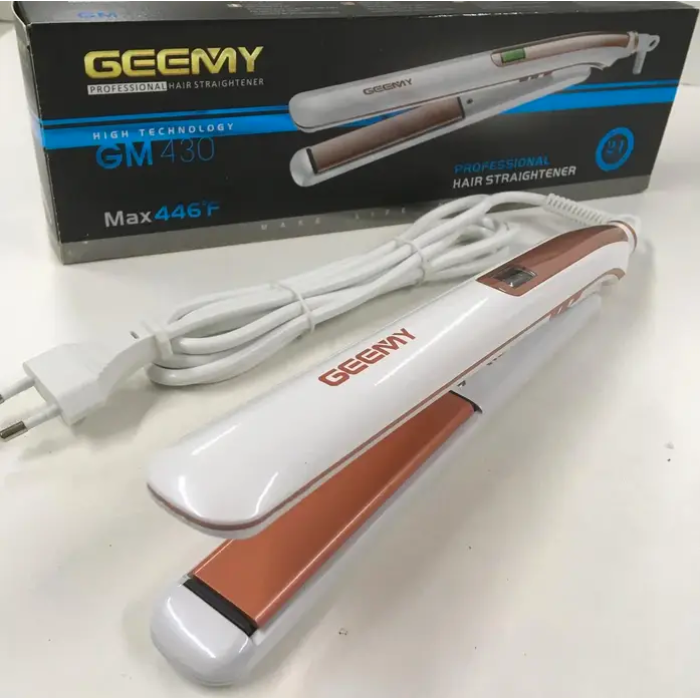 Професійна керамічна праска - випрямляч Gemei Gm-430 для випрямлення волосся з терморегулятором