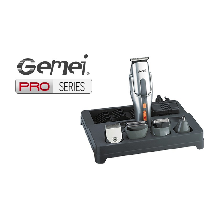 Універсальна машинка для стрижки волосся + бритва Gemei GM-581 8 в 1 акумуляторна