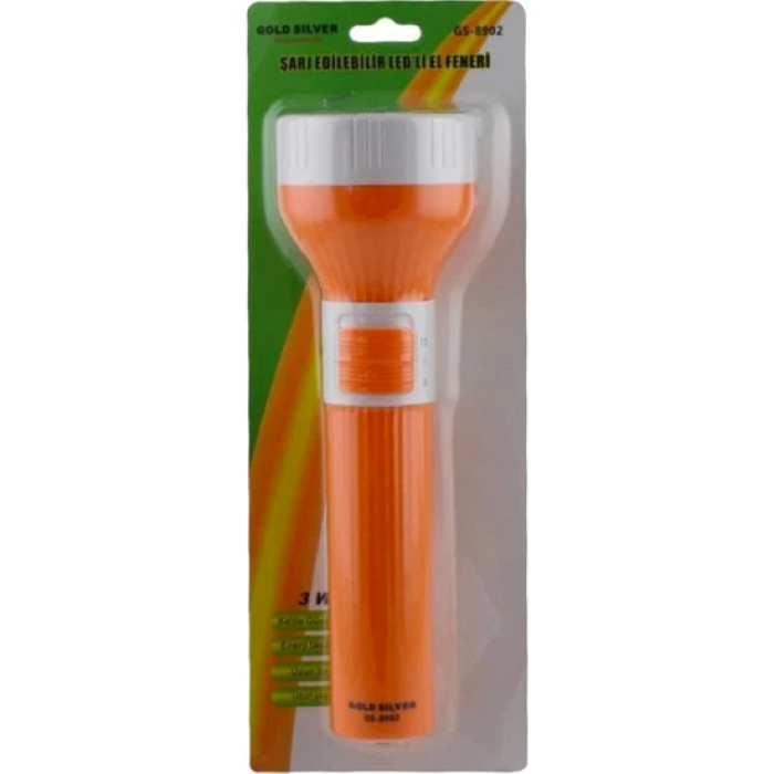 Фонарь светодиодный аккумуляторный Gold Silver GS-8902 2Вт 0,9A