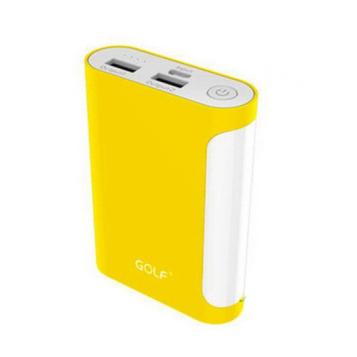 Зовнішній акумулятор повербанк Golf 12000 mAh