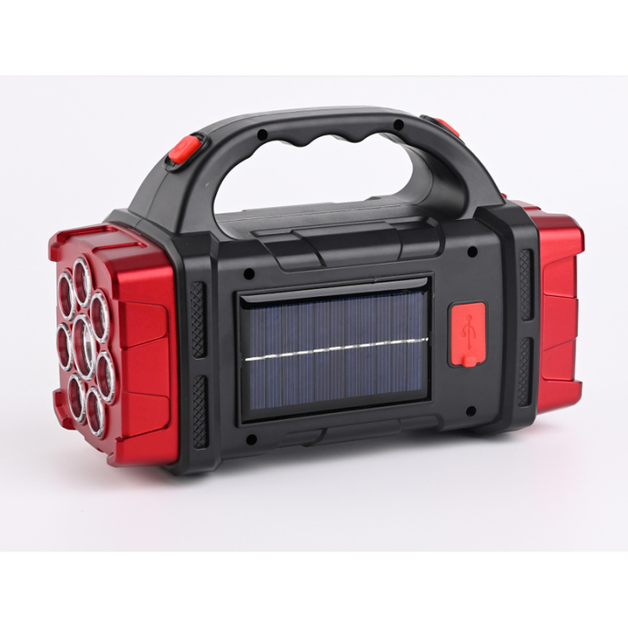 Ліхтар - світильник акумуляторний переносний світлодіодний HB-1678 38w 2400mAh, повербанк, сонячна батарея