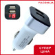 Автомобильный адаптер CAR USB HC1 9001 на 2 USB автомобильное зарядное устройство для телефона, навигатора, камеры