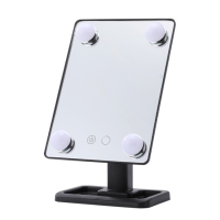 Зеркало с LED подсветкой для макияжа прямоугольное HH083 360° WO-13