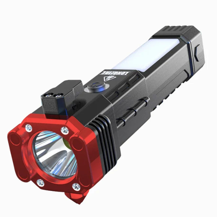Набор: кемпинговый фонарь HS-V65-1 с солнечной панелью + ручной фонарь Quantum QM-FL1034 Led/COB с повербанком и стеклобоем