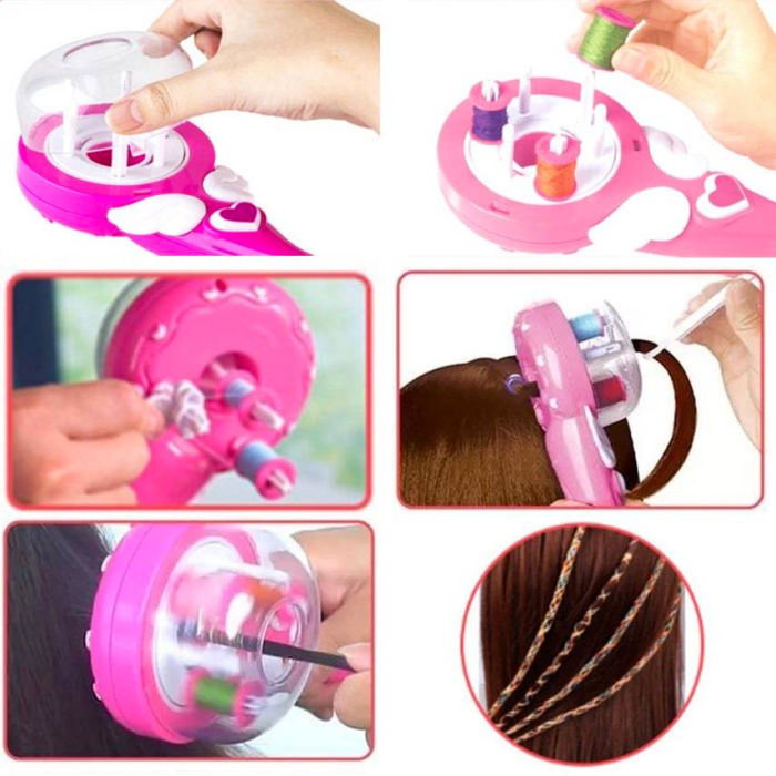  Машинка для плетения косичек Hair machine на батарейках прибор для автоматического плетения косичек