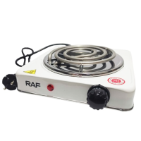Спиральная одноконфорочная электроплита RAF 8010B (1000W 220V/50Hz) с поворотным переключателем и индикатором работы