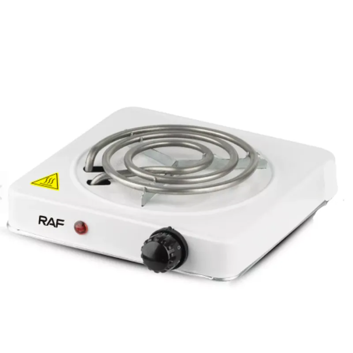 Спіральна одноконфоркова електроплита RAF 8010B (1000W 220V/50Hz) з поворотним перемикачем та індикатором роботи