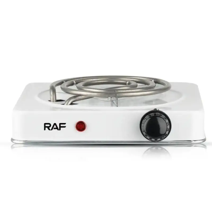Спіральна одноконфоркова електроплита RAF 8010B (1000W 220V/50Hz) з поворотним перемикачем та індикатором роботи