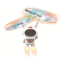 Индукционная игрушка летающий космонавт JJ0600 WHITE с LED подсветкой