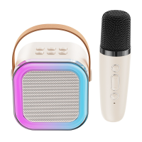 Портативна Bluetooth колонка з мікрофоном K12 бездротове міні караоке з RGB підсвічуванням