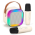 Портативна Bluetooth колонка з 2 мікрофонами K12 бездротове міні караоке з RGB підсвічуванням Портативна Bluetooth колонка з 2 мікрофонами K12 бездротове міні караоке з RGB підсвічуванням