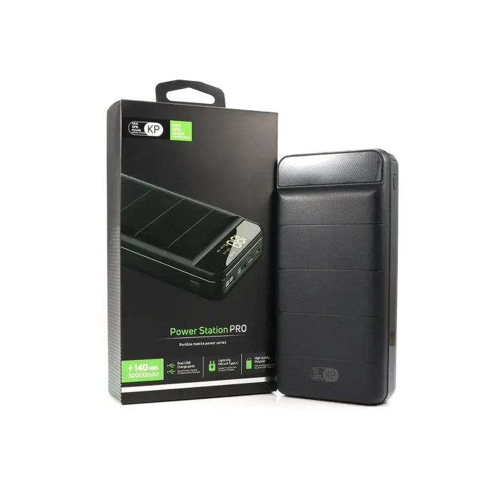 Зовнішній акумулятор (power bank) 30000мАг KP PD-30 портативний повербанк з високою потужністю