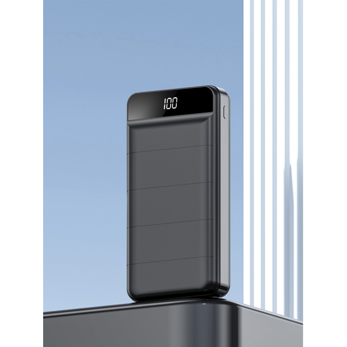 Зовнішній акумулятор (power bank) 30000мАг KP PD-30 портативний повербанк з високою потужністю