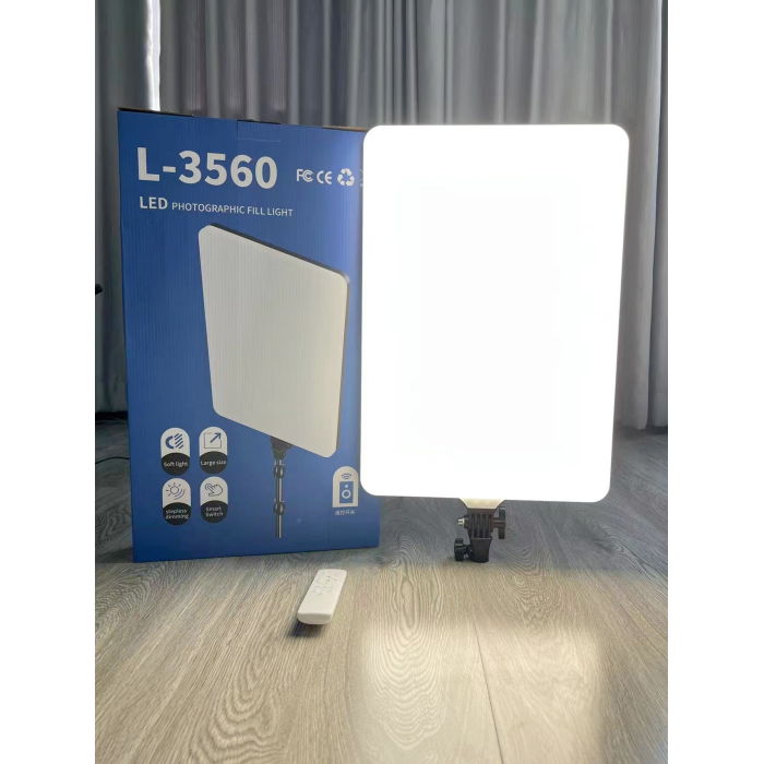 Світлодіодна прямокутна Led-лампа для фотостудії L-3560 LED лампа для відео та фото зйомки з пультом ДУ
