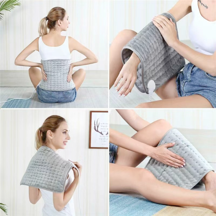 Массажная подстилка MASSAGING WEIGHTED HEATING PAD LY66 (W65) флисовая электрогрелка