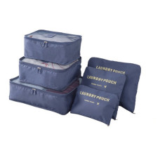 Набір органайзерів для речей Laundry Pouch, 6 сумочок на застібках