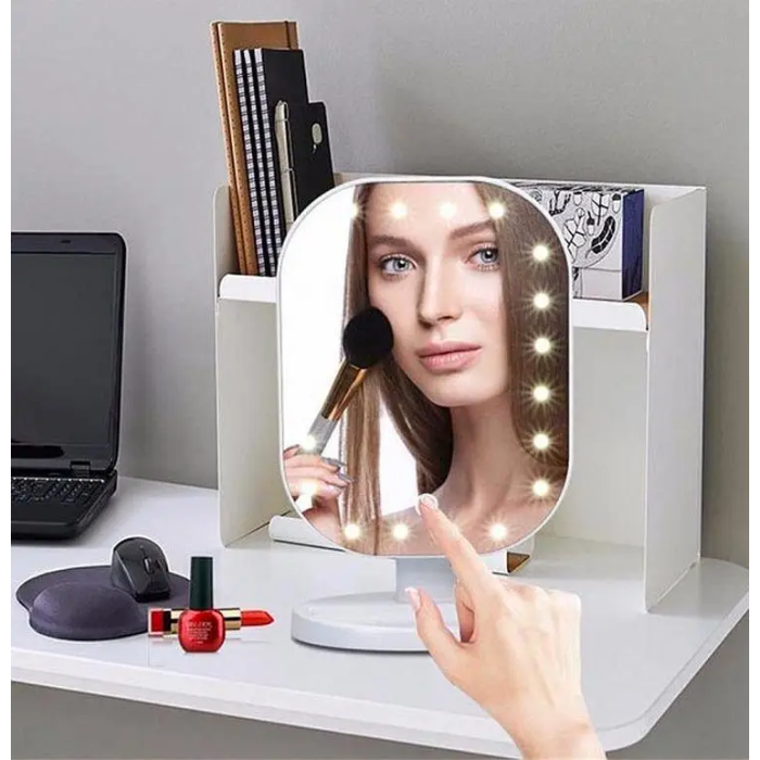 Дзеркало настільне для макіяжу з LED-підсвічуванням 20 світлодіодів MA-16