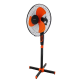 Підлоговий вентилятор MS-1619 40 см stand fan 40W помаранчевий на телескопічній ніжці з поворотом та нахилом