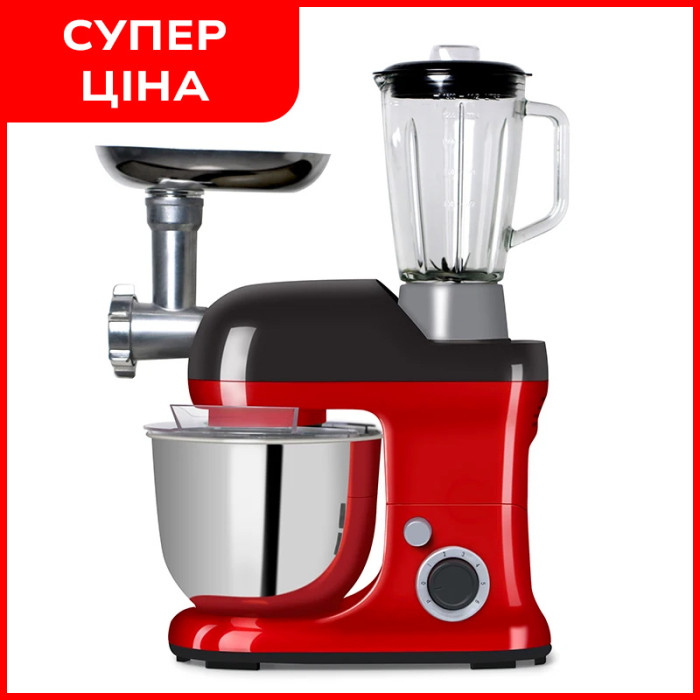 Кухонный комбайн миксер тестомес 3в1 MS-2052 4л, 3500 Вт