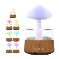 Зволожувач повітря ультразвуковий MUSHROOM з ефектом дощу, нічник гриб з зволожувачем повітря