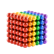 Нео куб NEO CUBE MIX COLOUR 5 мм "разноцветный" головоломка неокуб магнитный конструктор магнитные шарики