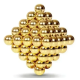Нео куб NEO CUBE GOLD 5 мм "золотой" головоломка неокуб магнитный конструктор магнитные шарики