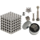 Нео куб NEO CUBE SILVER 5 мм "серебряный" головоломка неокуб магнитный конструктор магнитные шарики