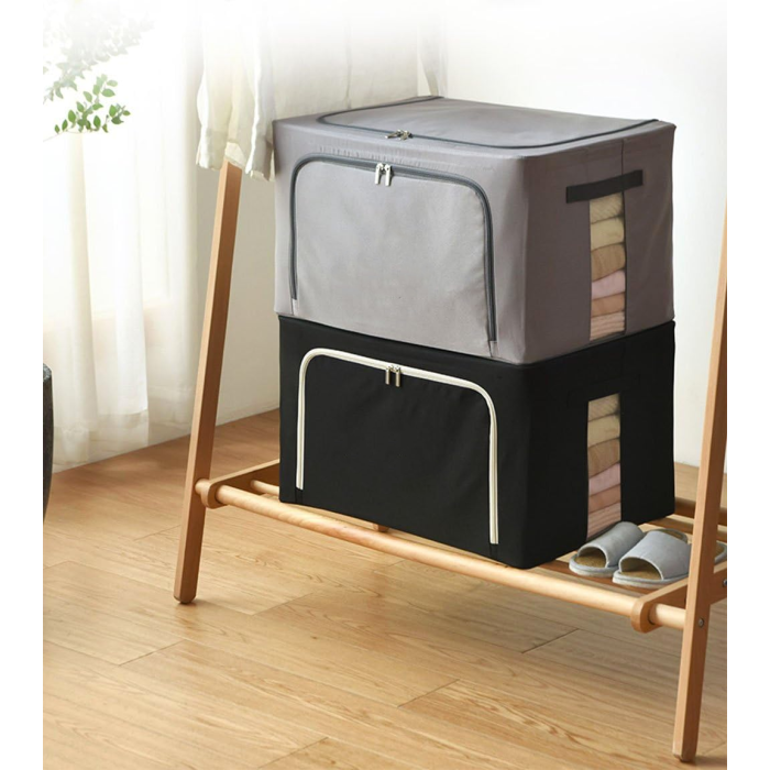 Чехол для хранения вещей и постельного белья NON-WOVEN BOX AND242 складная коробка для хранения черная