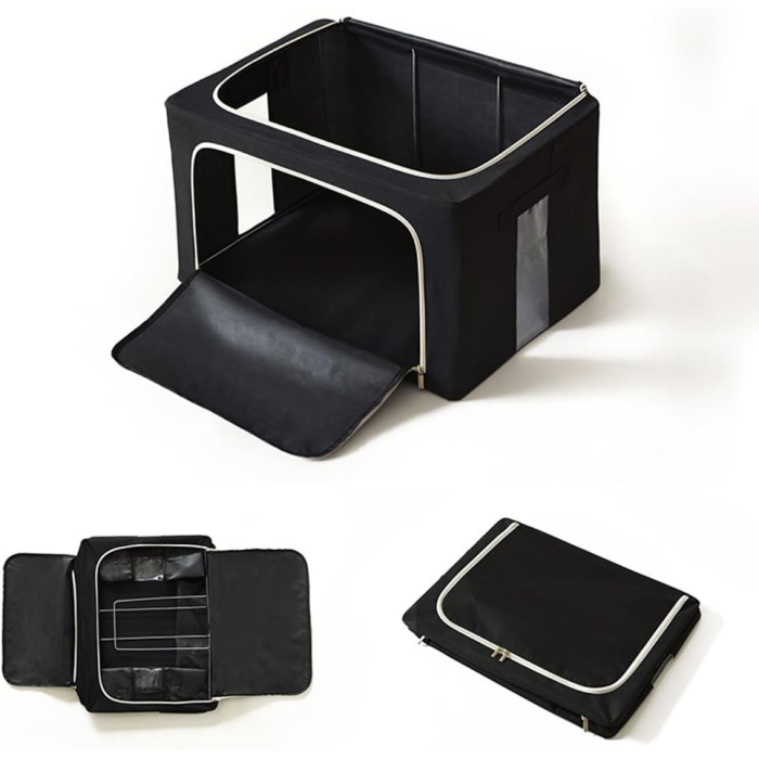 Чехол для хранения вещей и постельного белья NON-WOVEN BOX AND242 складная коробка для хранения черная