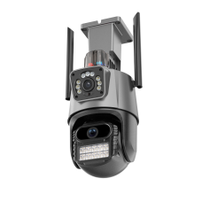 Камера видеонаблюдения PTZ уличная WiFi Outdoor Camera P11 (3MP+3MP) (ICSEE)
