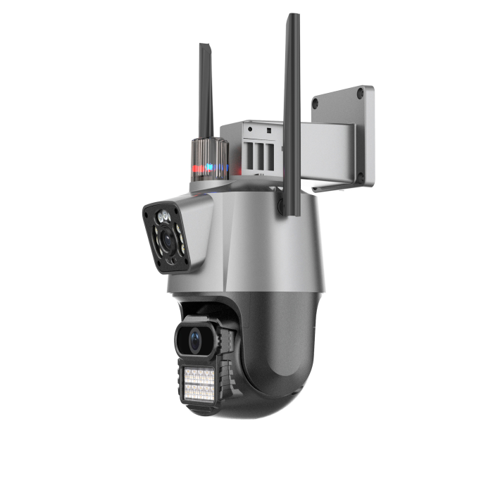 Камера видеонаблюдения PTZ уличная WiFi Outdoor Camera P11 (3MP+3MP) (ICSEE)