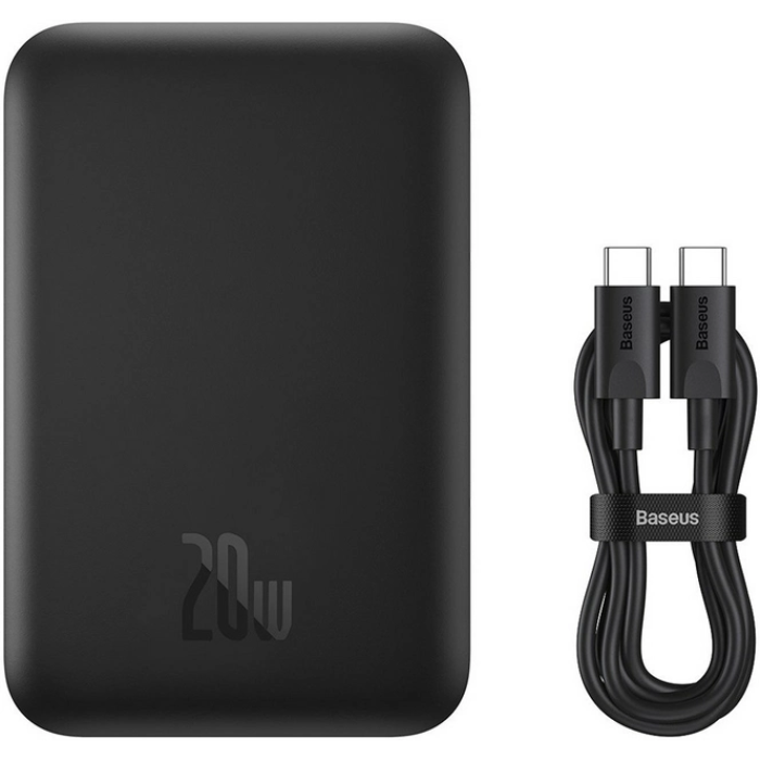 Портативний акумулятор з бездротовою зарядкою Baseus Magnetic Wireless Charging Power Bank 6000mAh 20W (PPCX020001)