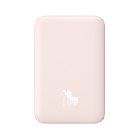 Портативний акумулятор із бездротовою зарядкою Baseus Magnetic Wireless Charging Power bank 10000mAh 20W (PPCX030004) Рожевий
