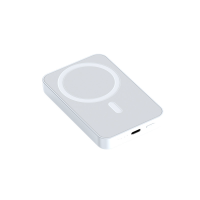 Портативный аккумулятор с беспроводной зарядкой Baseus Magnetic Wireless Charging Power bank 6000mAh 20W (PPCX020002) Белый