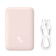 Портативний акумулятор із бездротовою зарядкою Baseus Magnetic Wireless Charging Power bank 10000mAh 20W (PPCX030004) Рожевий