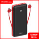 Повербанк Inkax PV-53 20000 mAh 3 кабелі