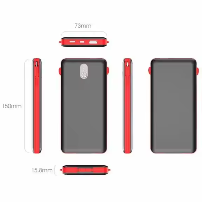 Повербанк Inkax PV-53 20000 mAh 3 кабелі