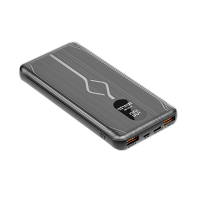 Повербанк Q1S с дисплеем, индикатором заряда 10000mAh, 2-USB и Type-C