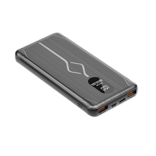 Повербанк Q1S з дисплеєм, індикатором заряду 10000mAh, 2-USB та Type-C