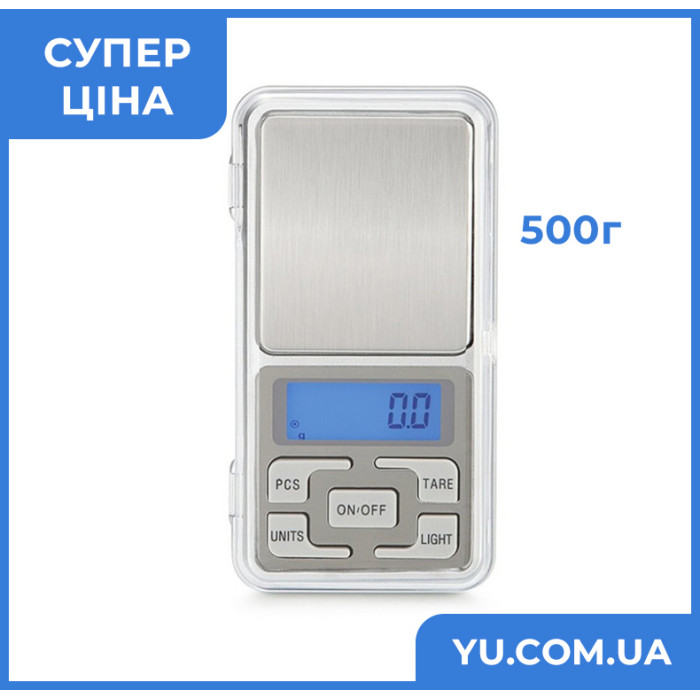 Кишенькові ювелірні ваги Domotec ACS 500g/0.1g MS 1724C