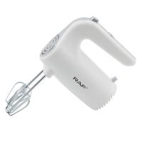 Ручной кухонный миксер RAF R6680W 5 скоростей с 2 сменными насадками 150W