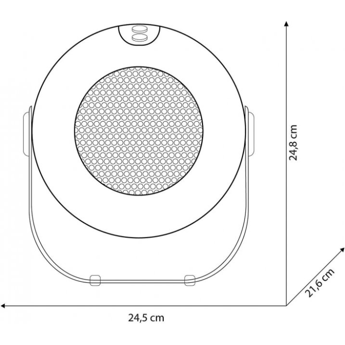Тепловентилятор HELMUT 1185 (1800W) обігрівач дуйка Біла